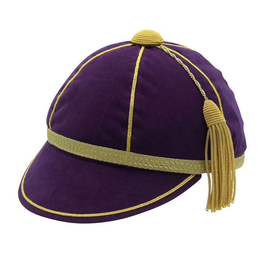 Picture of Honours Cap Purple With Gold Trim