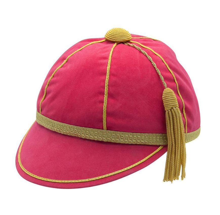 Picture of Honours Cap Cerise Pink With Gold Trim