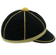 Honours Cap Black With Gold Trim right side view