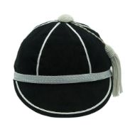 Honours Cap Black With Silver Trim front view
