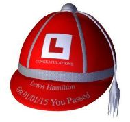 Passing your driving test just personalise honours cap